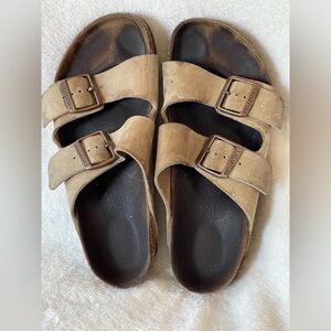 Birkenstock, Arizona sandals size 39 tan